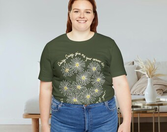 Daisy Bell Lyric Botanical Floral T-shirt, First Song Ever