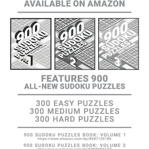 Sudoku-pussel - Volym 1 | 300 utskrivbara pussel från lätt till svårt (100 styck) | Stor stil | Digitalt | Utskrivbara sidor | Direktnedladdning i PDF-format bild 6