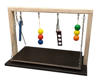 Spielwürfel Holz Spielbox Spielgestell Spielzeug Welpenspielzeug für Welpen Hunde Katzen Wackelbrett Schaukelbrett Hundeschule Welpenschule