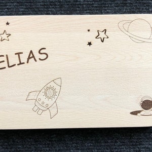 Breakfast board &quot;Elias&quot; personalized breakfast board children&#39;s breakfast board with first name name gift