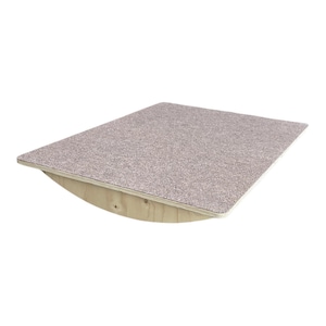 Puppy & Hond Wiebelbord met Vilt Bruin - Balance Board Trainingsbord Wip Puppy Speelgoed Spieropbouw Balance Board Antislip