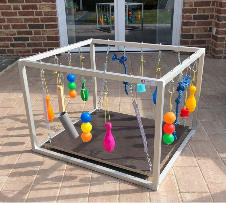 Play Cube Aluminium Play Box Play Rack Jouet Chiot Jouet pour Chiots Chiens Chats image 1