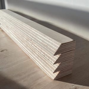 10 stycken (10-delars set) Franska kilremsor 50-100 cm kilremsor av multiplexhållarremsor för verktygsvägg 45 grader