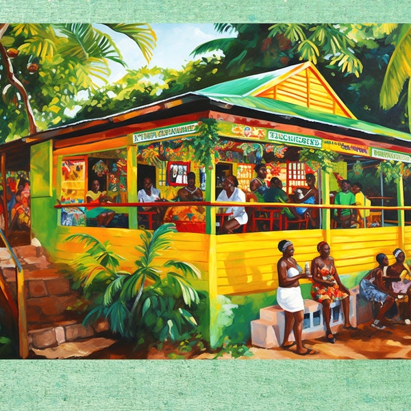 Jamaica Painting Etsy
