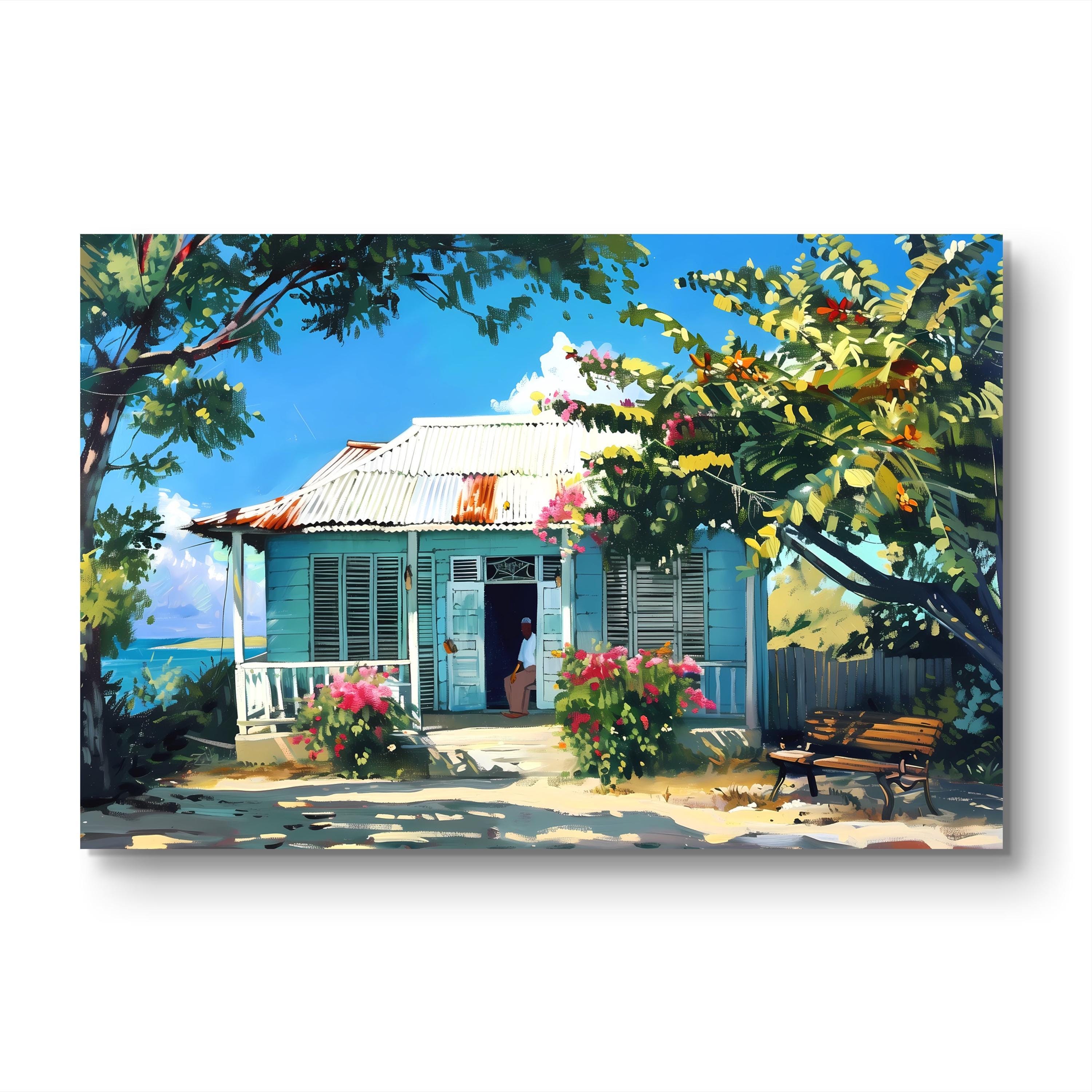 Caribbean House Print Gift from Caribbean
