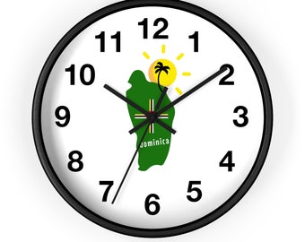 Reloj de Pared Dominica con Números Regalo de Dominica