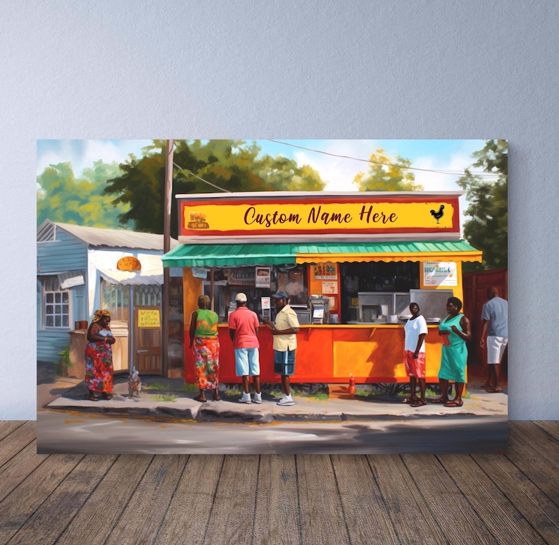 Art from Jamaica Custom Personalised Caribbean Gift Idea Art from Jamaica Add Your Name Poster Print Gift for Jamaican or Other Caribbean image 2