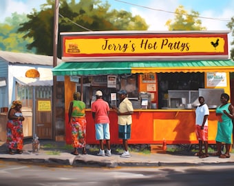 Art from Jamaica Custom Personalised Caribbean Gift Idea Art from Jamaica Add Your Name Poster Print Gift for Jamaican or Other Caribbean