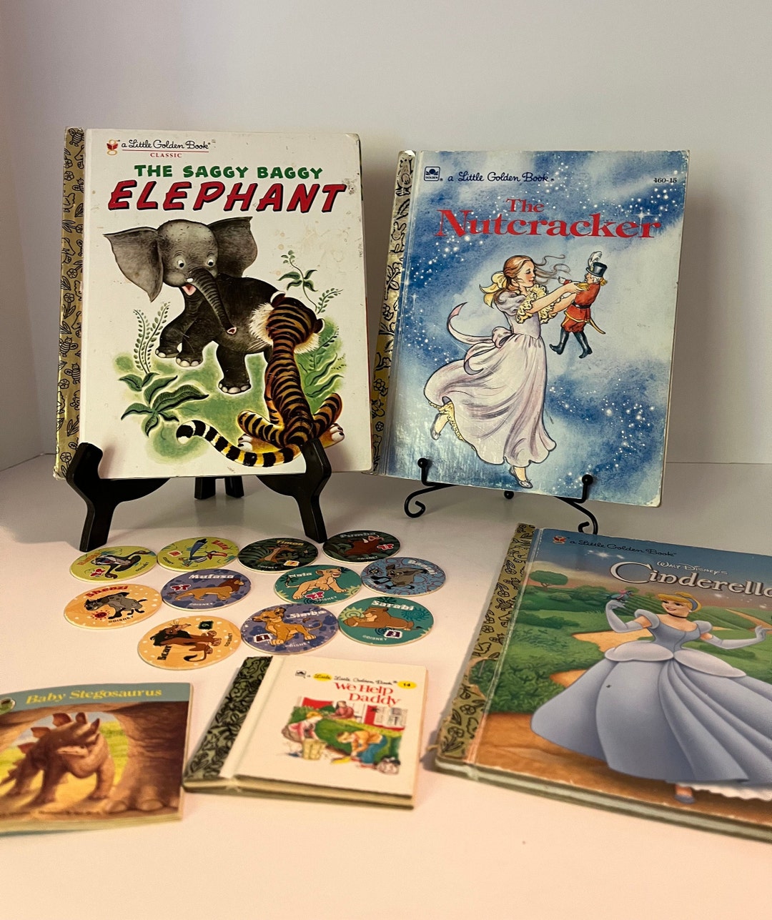 Vintage Golden Books, One Mini Hardcover, Vintage Pogs Etsy