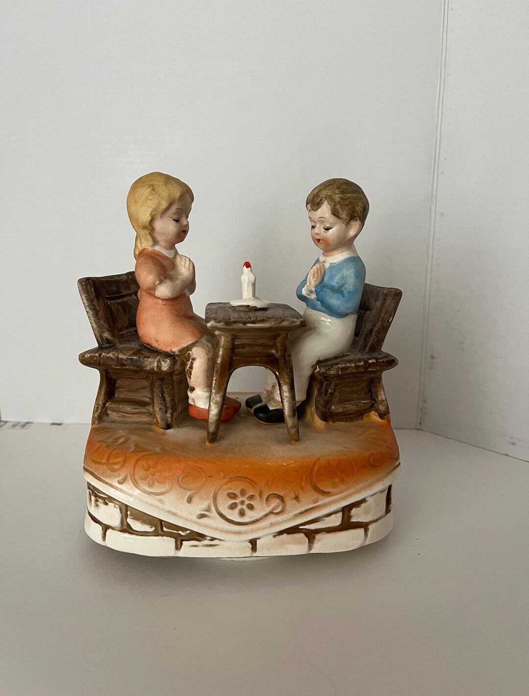 Music Box Boy and Girl Praying Etsy