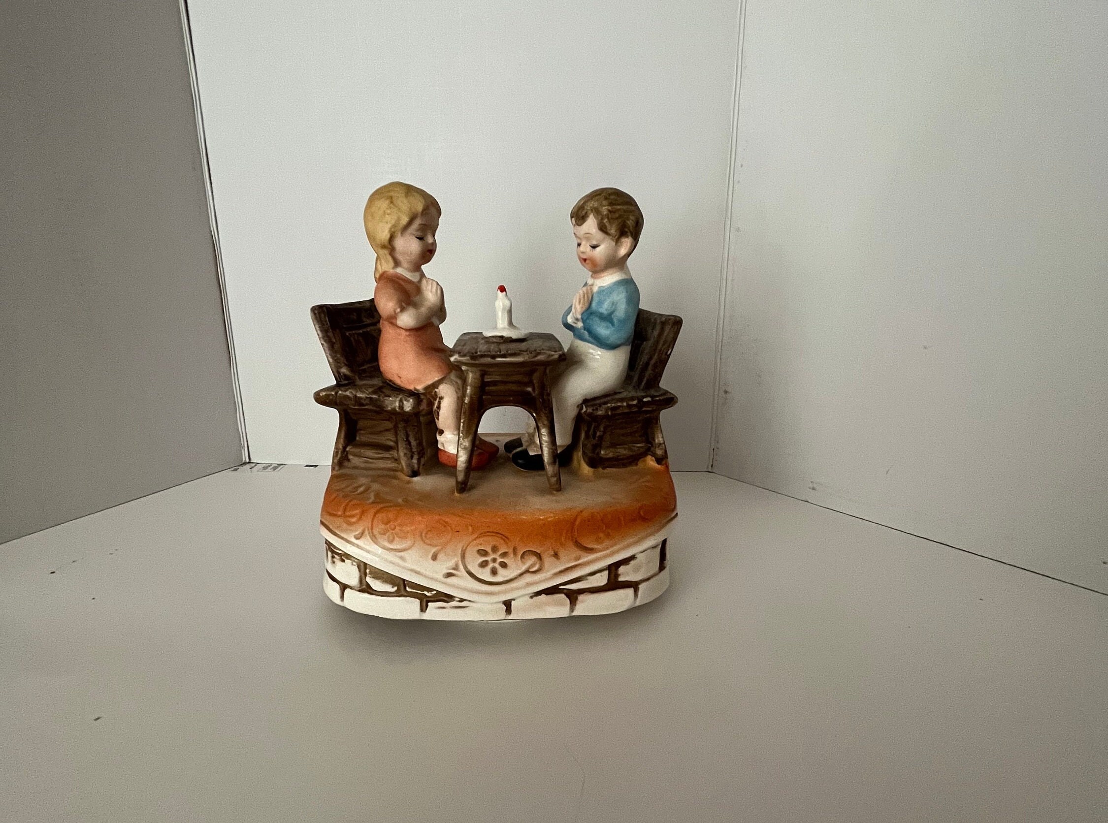 Music Box Boy and Girl Praying Etsy