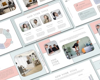 Pastel PowerPoint Template | Minimalist Business Presentation (PPT File)