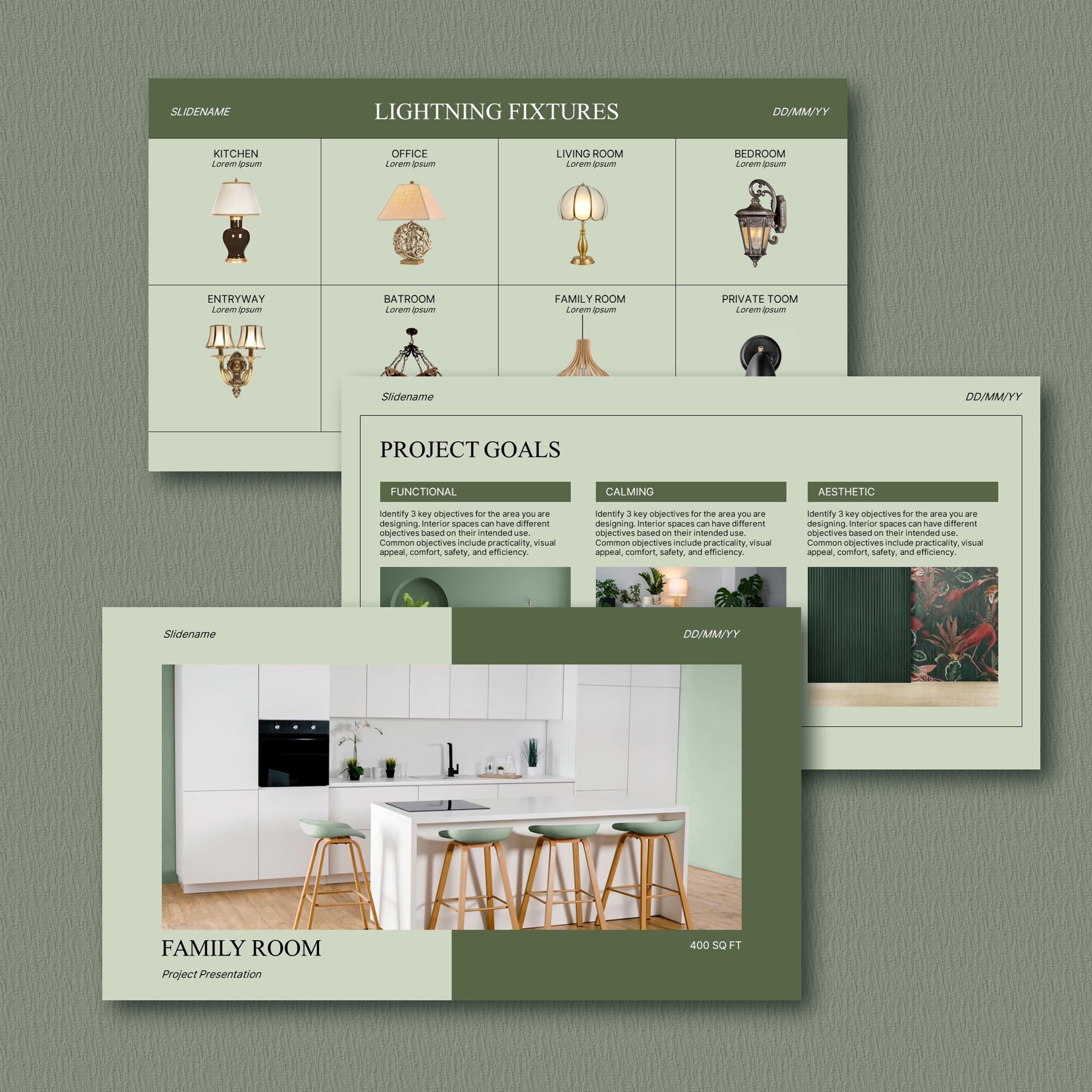 Modern Interior Design Presentation Template | Editable Canva ...
