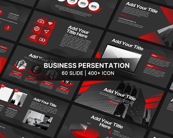 Red and Black Powerpoint Persentation | powerpoint template | ppt minimalist | business Strategy | pitch deck