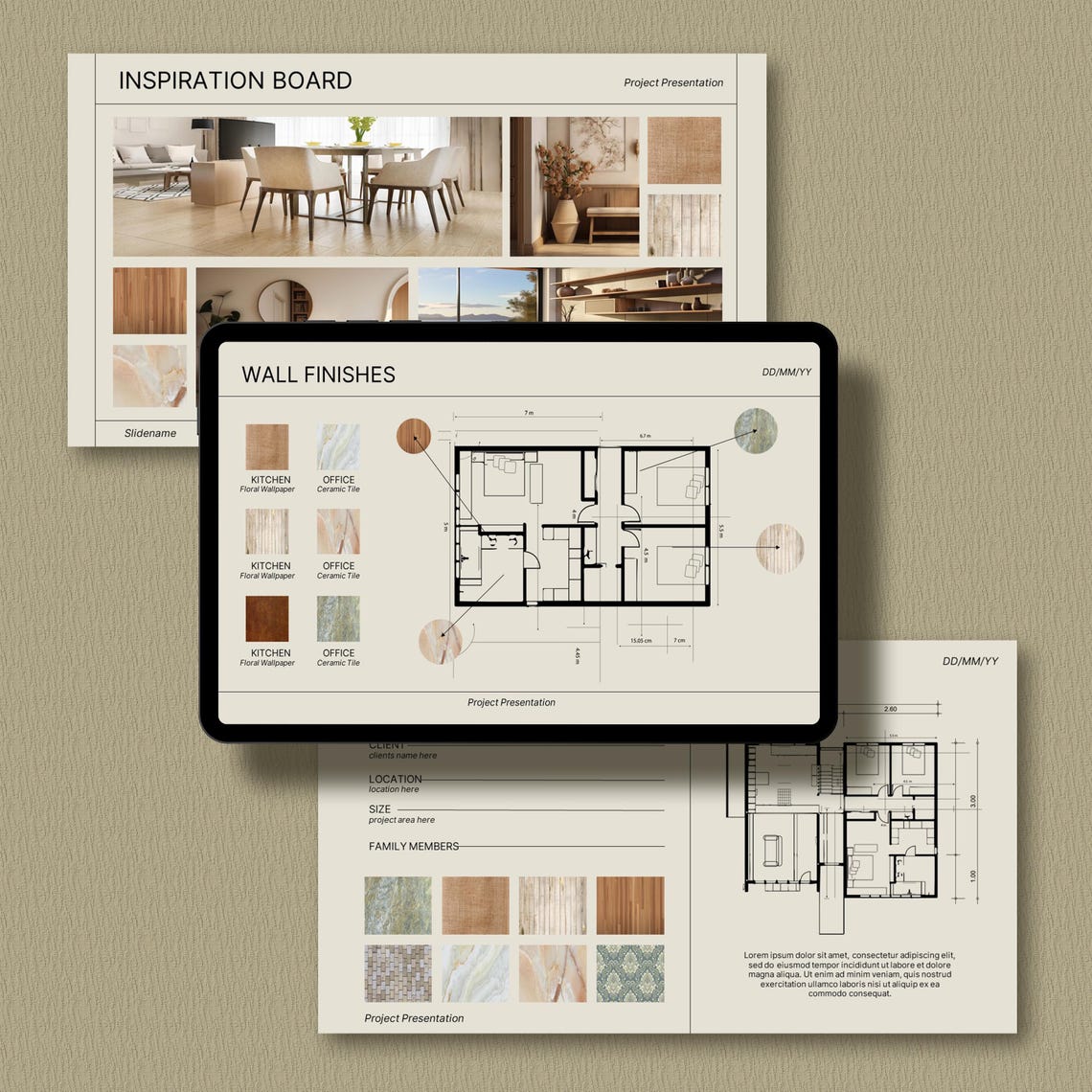 Interior Design Presentation Template | Editable Canva & Powerpoint ...