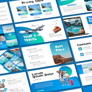 Professional Business PowerPoint Template | Magazine Style Presentation | Travel & Tours Theme