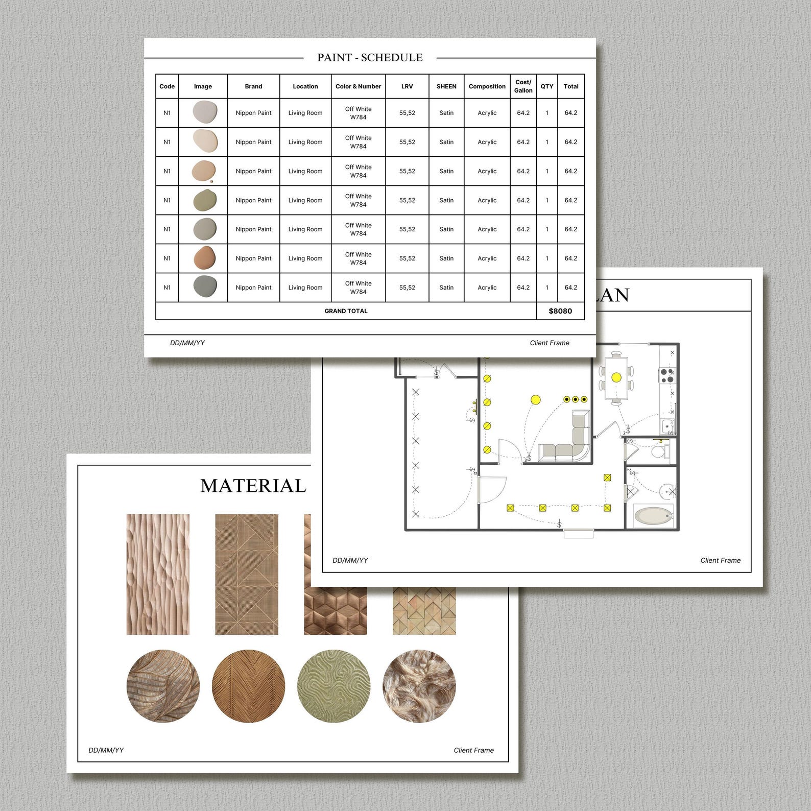FF&E Schedule Project | Interior Design Comprehensive | Furniture ...