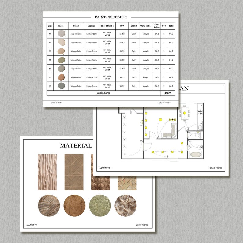 FF&E Schedule Project | Interior Design Comprehensive | Furniture ...