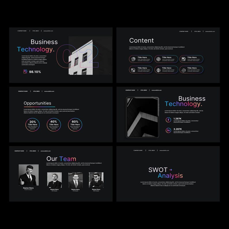 Minimalist Black Powerpoint Template - Modern & Professional Design for ...