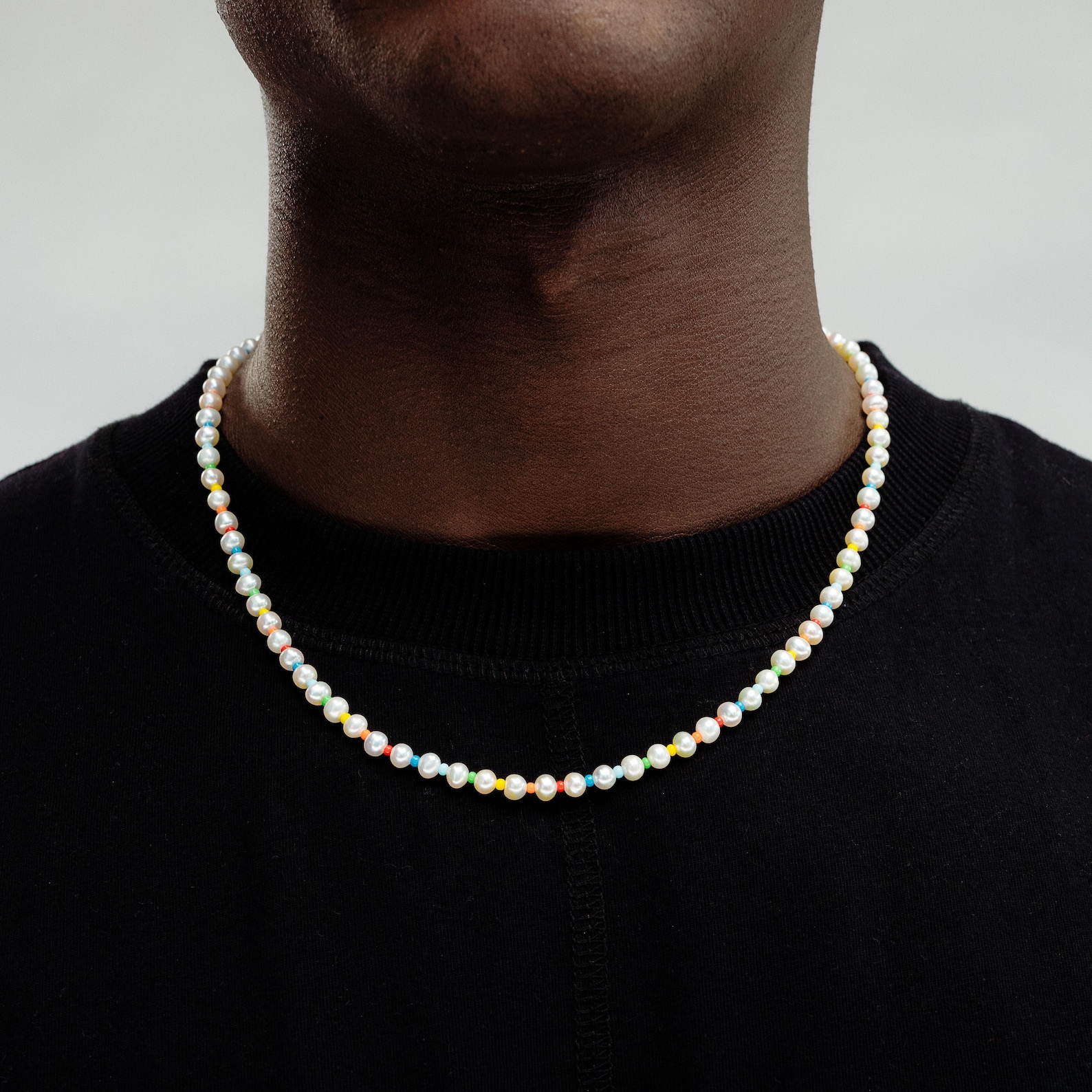 Rainbow Pearl Necklace