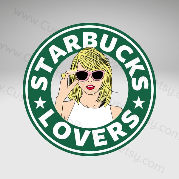 DIGITAL FILE - Starbucks Lovers, Long List of Ex Love - jpg, pdf, png, psd, svg - High Resolution, Vector, Design, Clipart, Instant Download