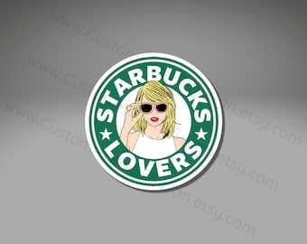 VINYL STICKER - Starbucks Lovers, Blank Space - Waterproof, Laminated, Decal, Car, Auto, Truck, Laptop, Computer, Phone, iPhone