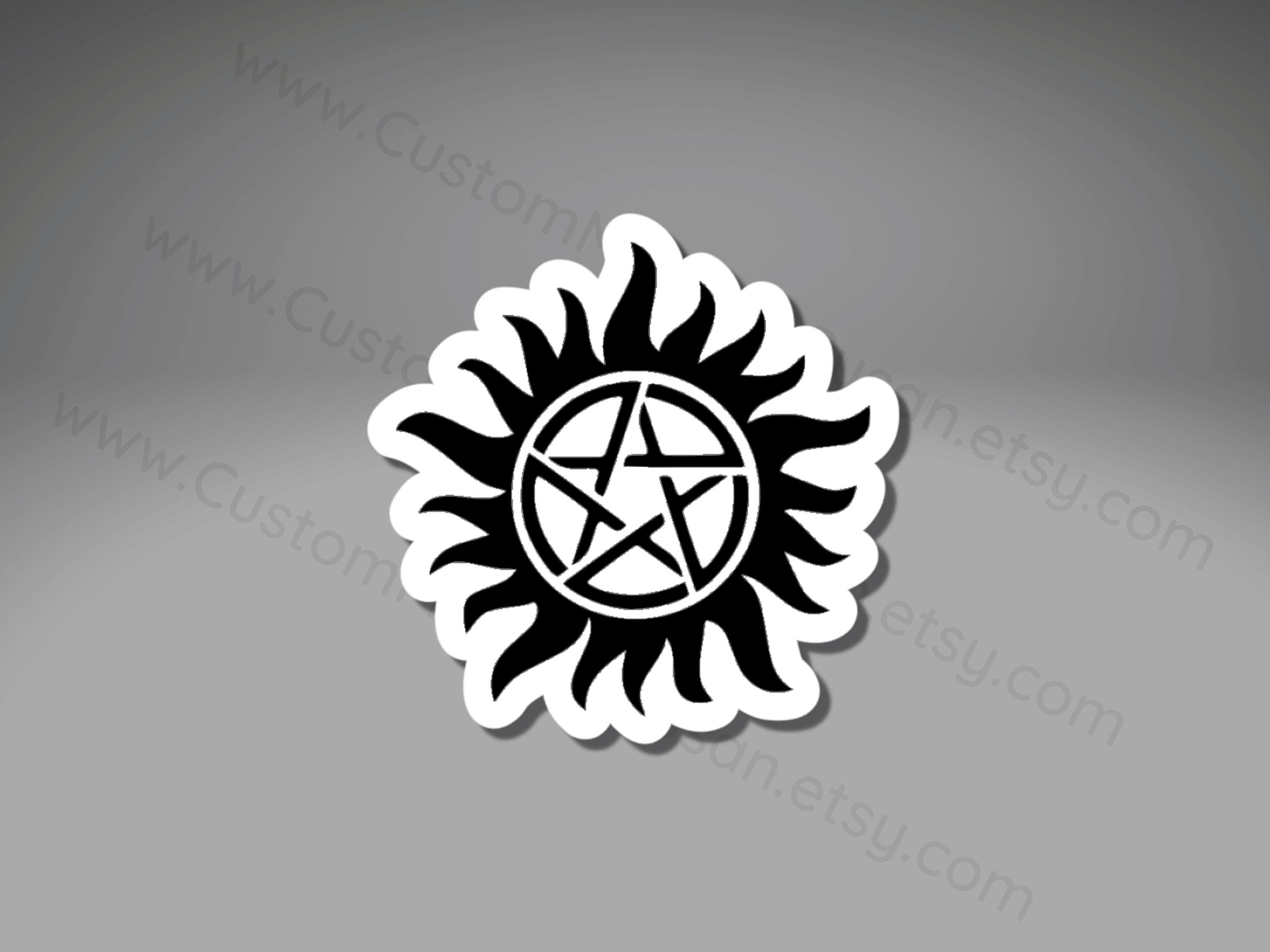 SUPERNATURAL STICKERS DECALS Winchester Brothers, Sam & Dean, Castiel  Handprint, Anti-posession, Tumblers, Water Bottles, Laptops 