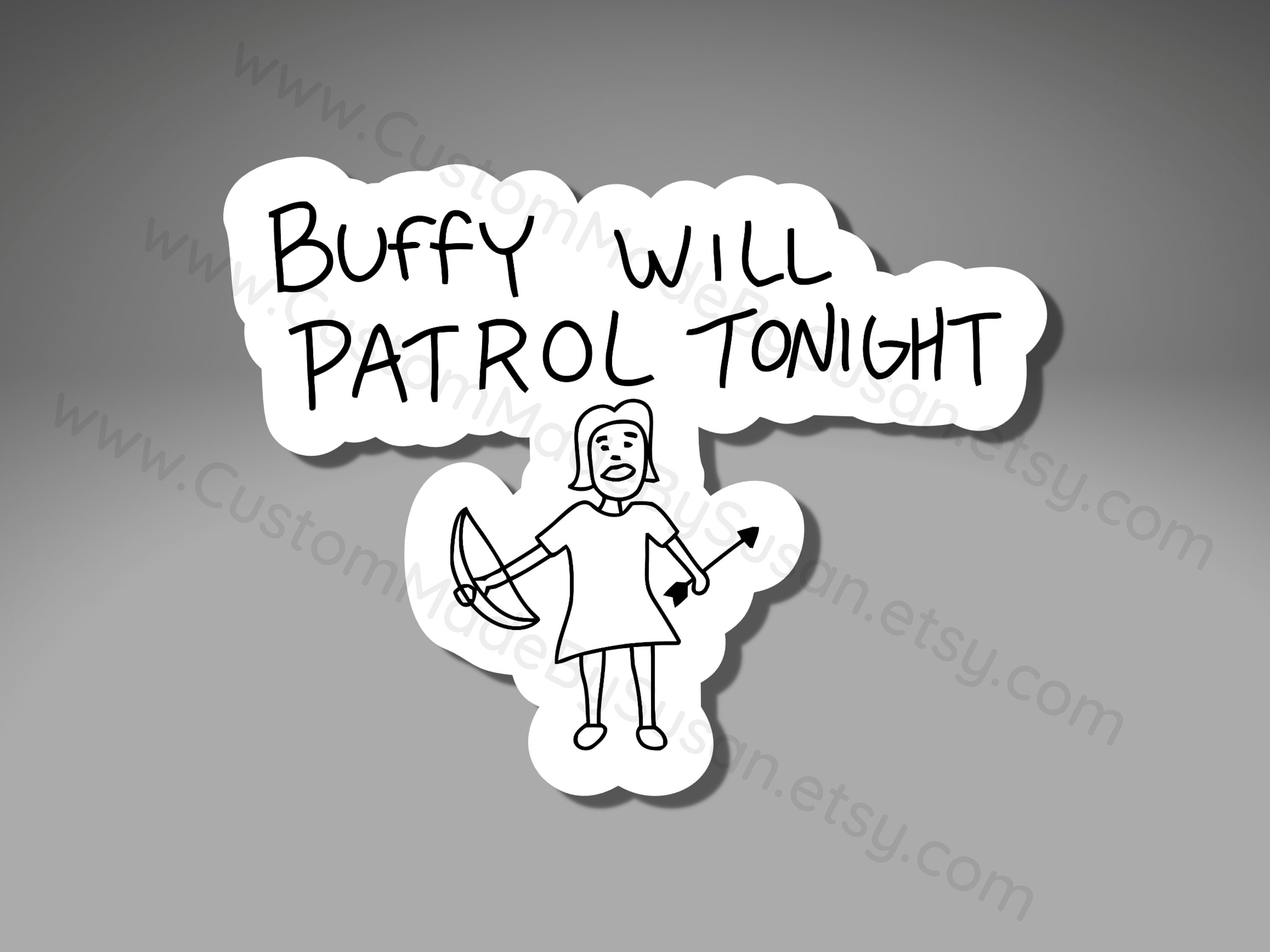 Buffy the Vampire Slayer Sticker - Laptop Stickers - Fast Shipping –  whatmabeldid