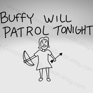 Buffy Will Patrol Tonight' Mouse Pad
