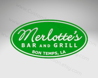 DIGITAL FILE - Merlotte's Bar & Grill - jpg, pdf, png, psd, svg - High Resolution, Vector, Design, Clipart, Instant Download