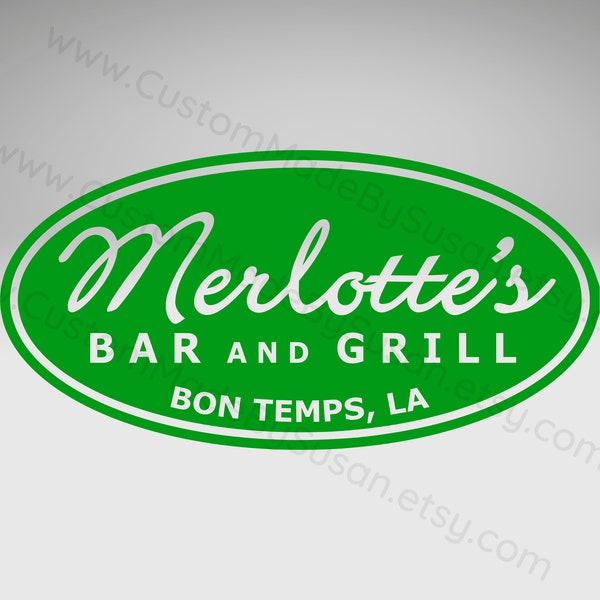 DIGITAL FILE - Merlotte's Bar & Grill - jpg, pdf, png, psd, svg - High Resolution, Vector, Design, Clipart, Instant Download