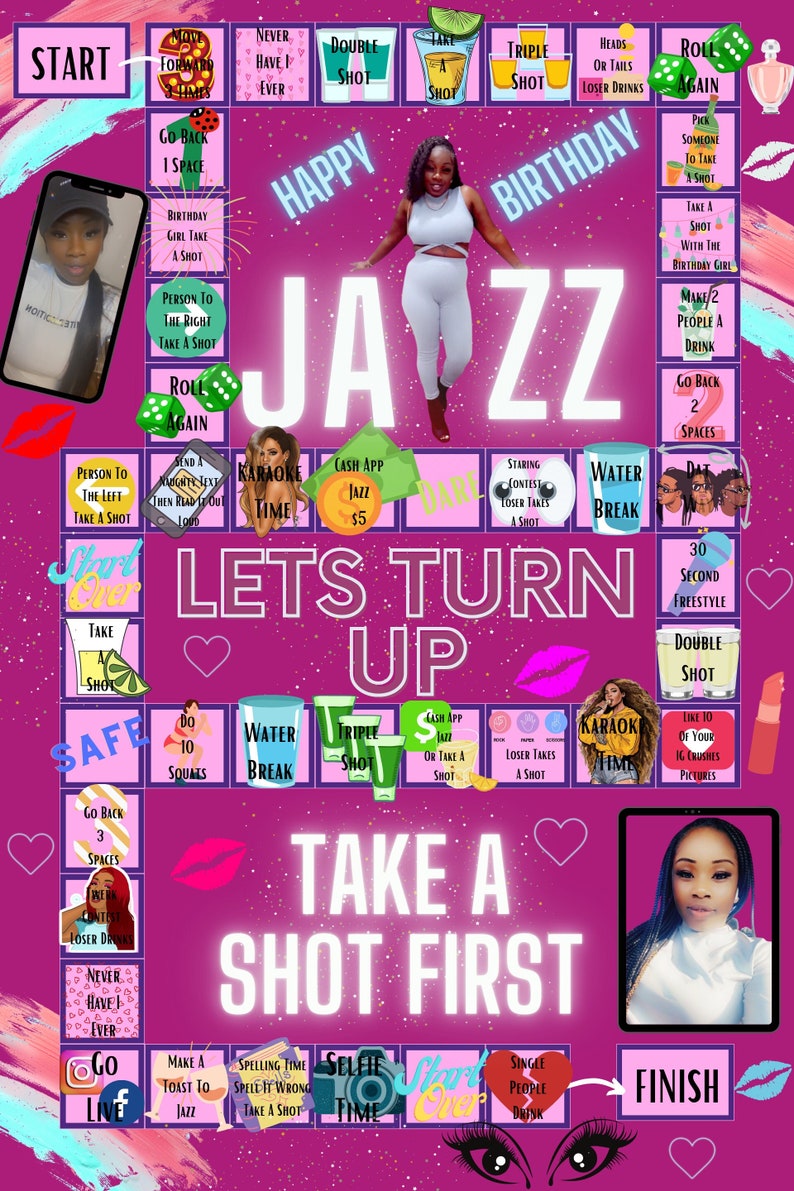 Drunk Board Game Etsy