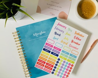 Undated Self-Care Planner: Daily Wellness Journal, Gift for Women