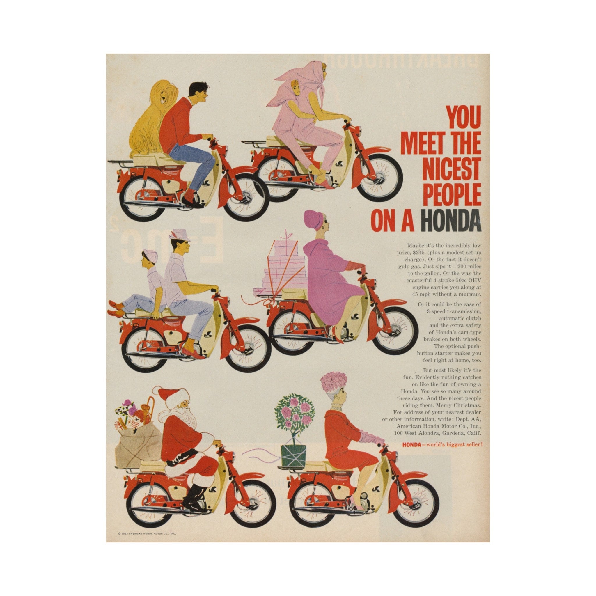 Vintage Ad Print Honda Motorcycles, 1965, 11 x 8. | eBay