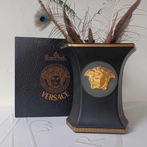 VERSACE ROSENTHAL GORGONA Vase in Original Presentation Box