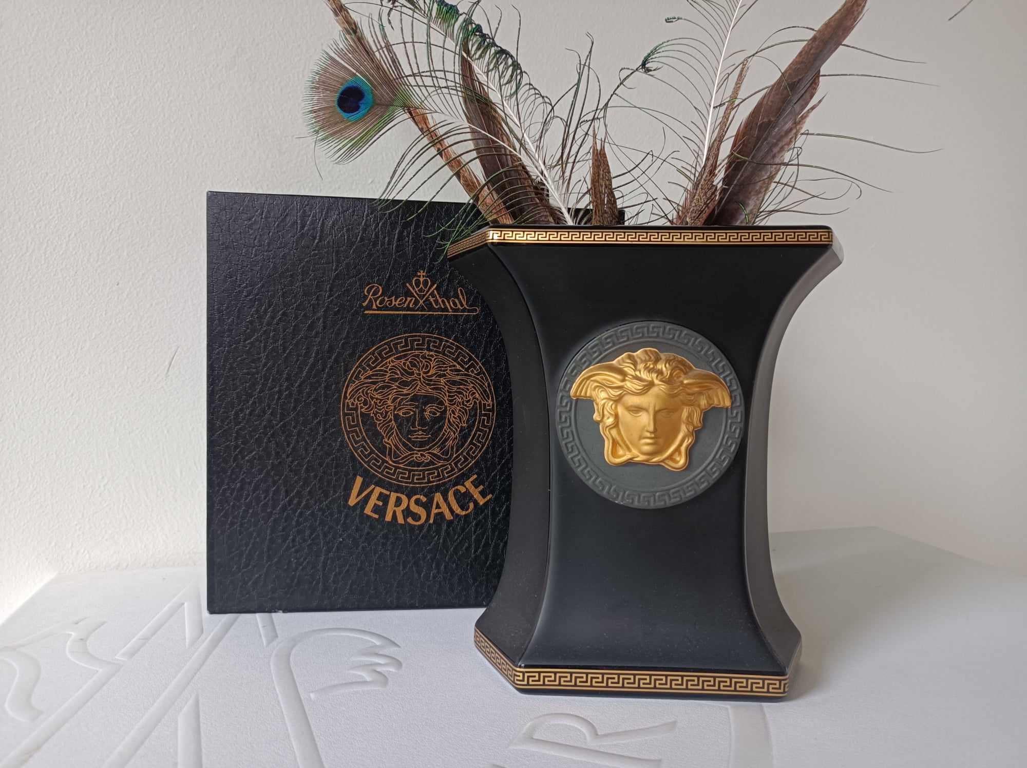 VERSACE ROSENTHAL GORGONA Vase in Original Presentation Box