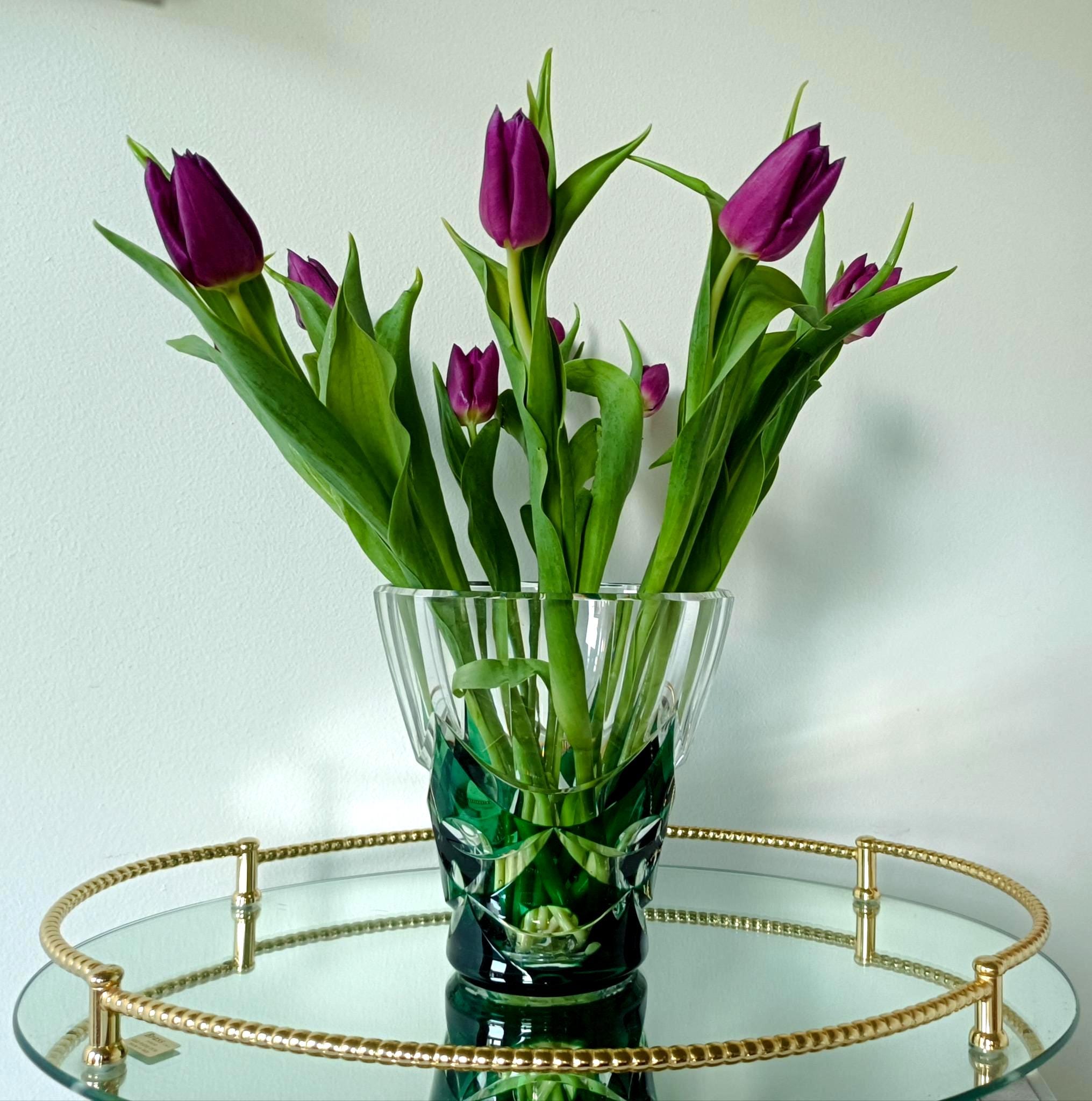 Val saint lambert vase - Etsy 日本