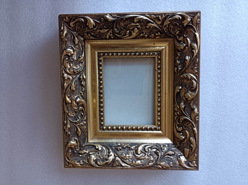 5 Antique Golden Ornate Painting&photo Wooden Frames. - Etsy