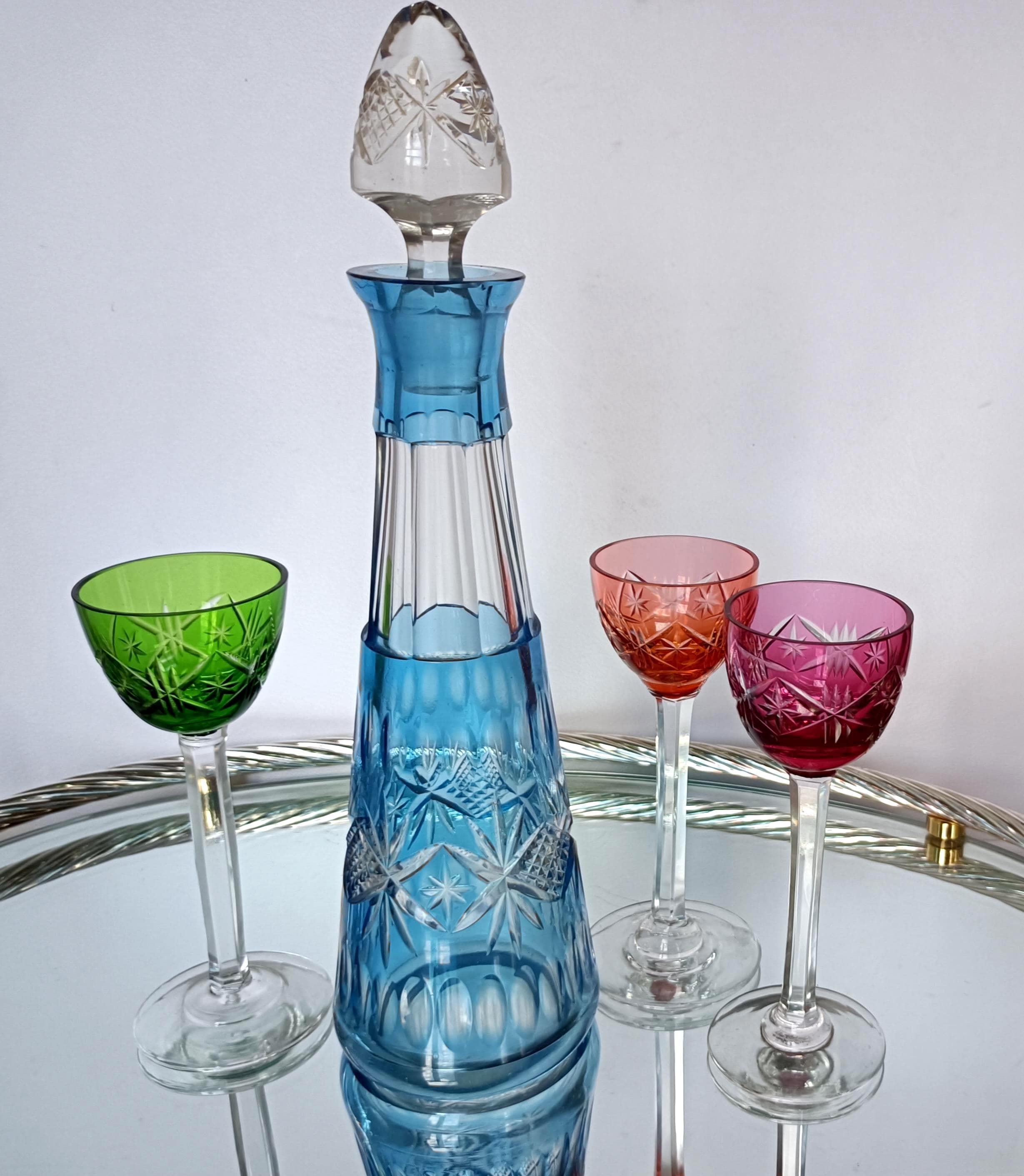Val Saint Lambert Decanter - Etsy