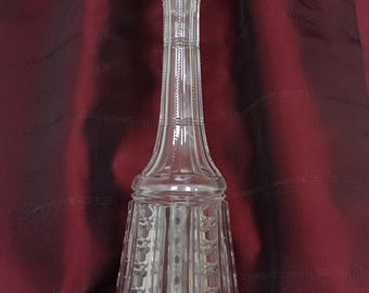 Val Saint Lambert Clear Cut Crystal Decanter – 15 Inch;