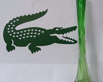 Vintage French ''twisted elephant foot'' light green bud vase 11,5 Inch