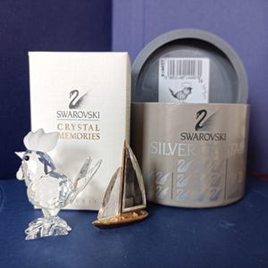 スワロフスキー　クリスタルヨット Swarovski sailboat - Etsy 日本