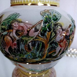 Rare Capodimonte Italy Porcelain Vase - Etsy