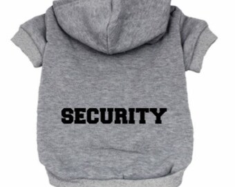 dog hoodie security