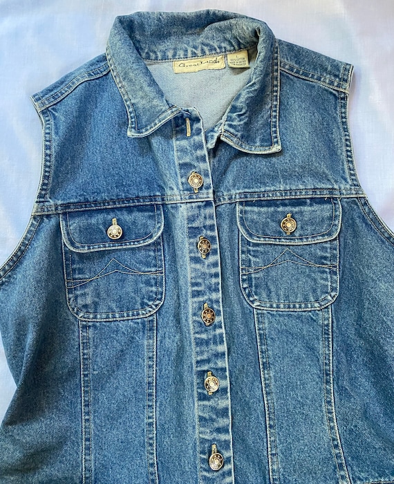 Vintage Jean Vest - image 1
