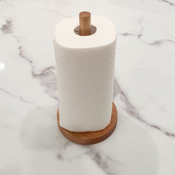 Wooden Paper Towel Holder Etsy