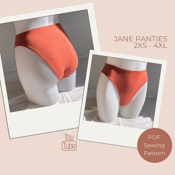 Jane Panties PDF Lingerie Sewing Pattern - Instant Download - The Handmade kind