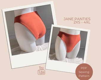 Jane Panties PDF Lingerie Sewing Pattern - Instant Download - The Handmade kind
