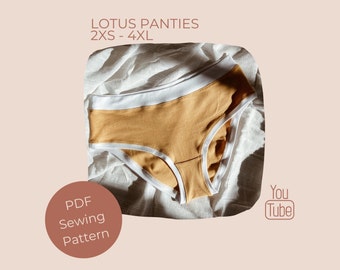 Lotus Panties PDF Lingerie Sewing Pattern - Instant Download - The Handmade kind