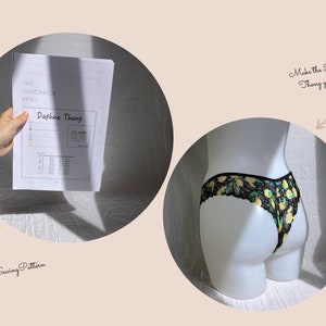 Daphne Thong PDF Lingerie Sewing Pattern Instant Download The Handmade kind image 5